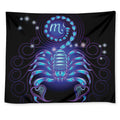 Dark Scorpio Zodiac Sign Print Tapestry