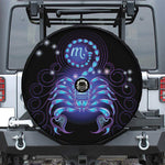 Dark Scorpio Zodiac Sign Print Tire Cover With Camera Hole