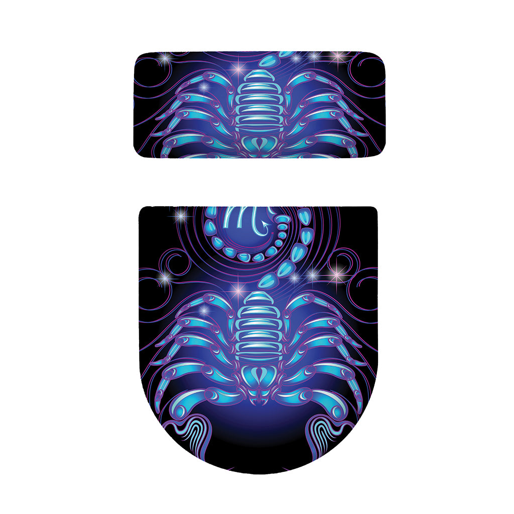 Dark Scorpio Zodiac Sign Print Toilet Lid And Tank Cover Set