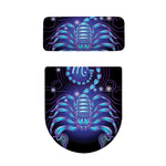 Dark Scorpio Zodiac Sign Print Toilet Lid And Tank Cover Set
