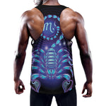 Dark Scorpio Zodiac Sign Print Training Tank Top