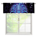 Dark Scorpio Zodiac Sign Print Window Valance