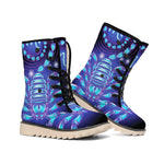 Dark Scorpio Zodiac Sign Print Winter Boots