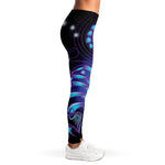 Dark Scorpio Zodiac Sign Print Women's Leggings