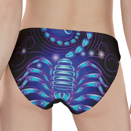 Dark Scorpio Zodiac Sign Print Women's Panties