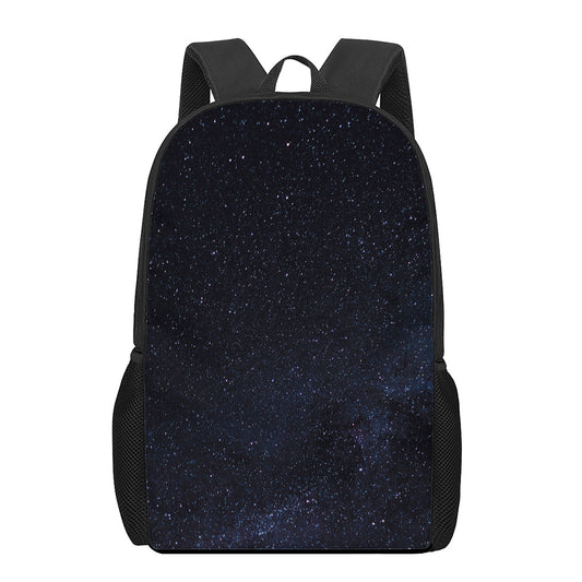 Dark Space Print 17 Inch Backpack