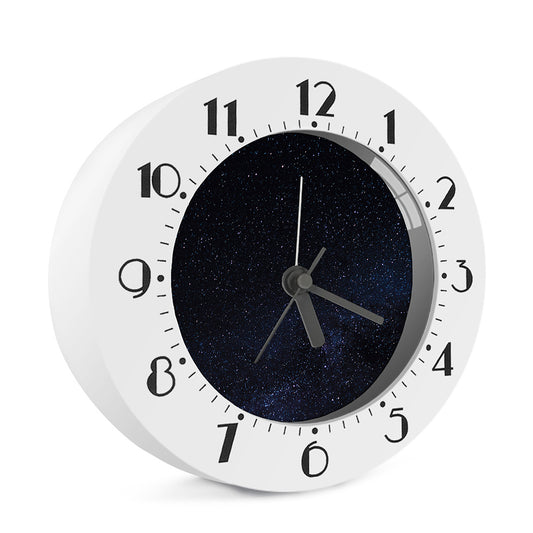 Dark Space Print Alarm Clock