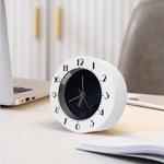 Dark Space Print Alarm Clock