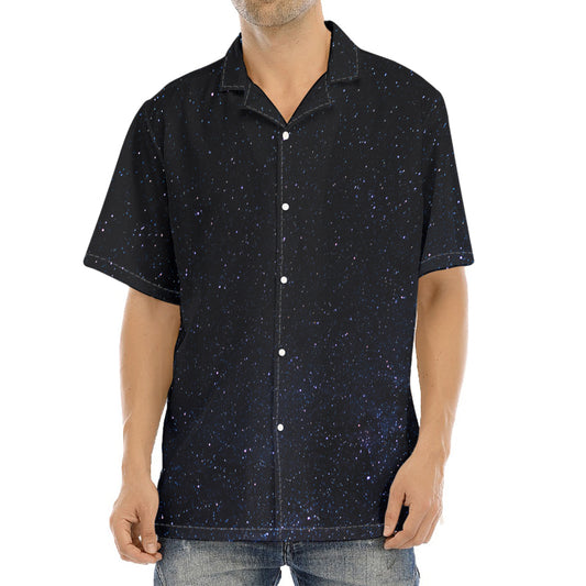 Dark Space Print Aloha Shirt