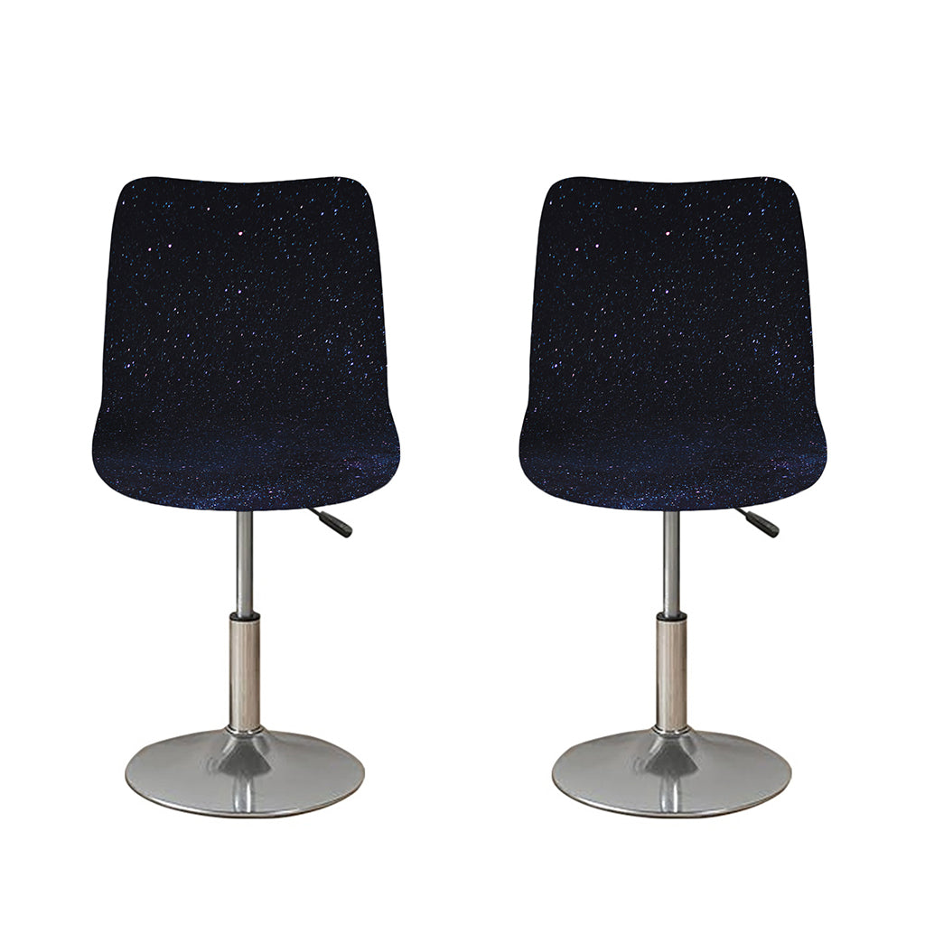 Dark Space Print Bar Stool Covers