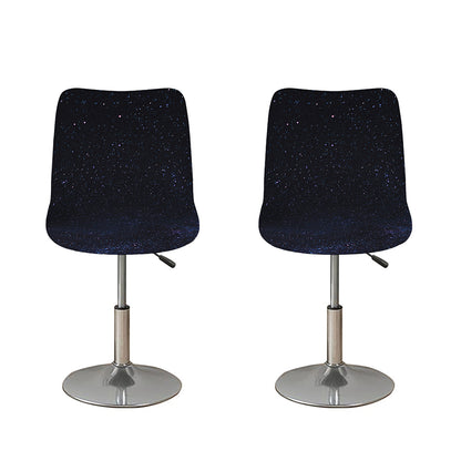 Dark Space Print Bar Stool Covers