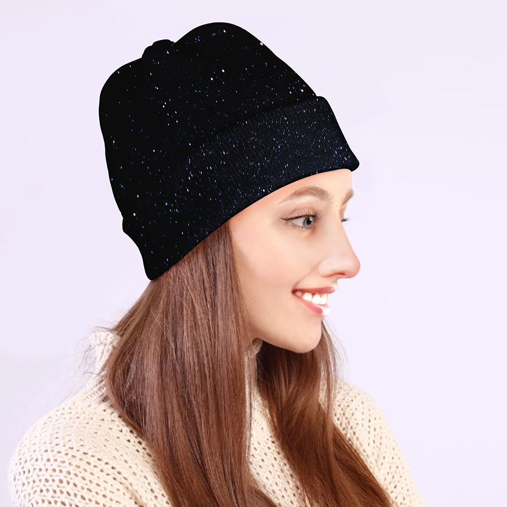 Dark Space Print Beanie