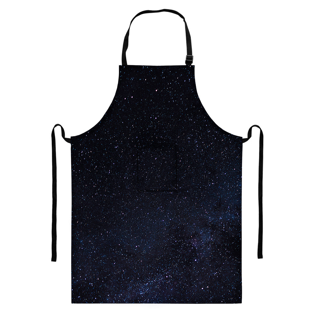 Dark Space Print Bib Apron With Pocket