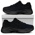 Dark Space Print Black Chunky Shoes