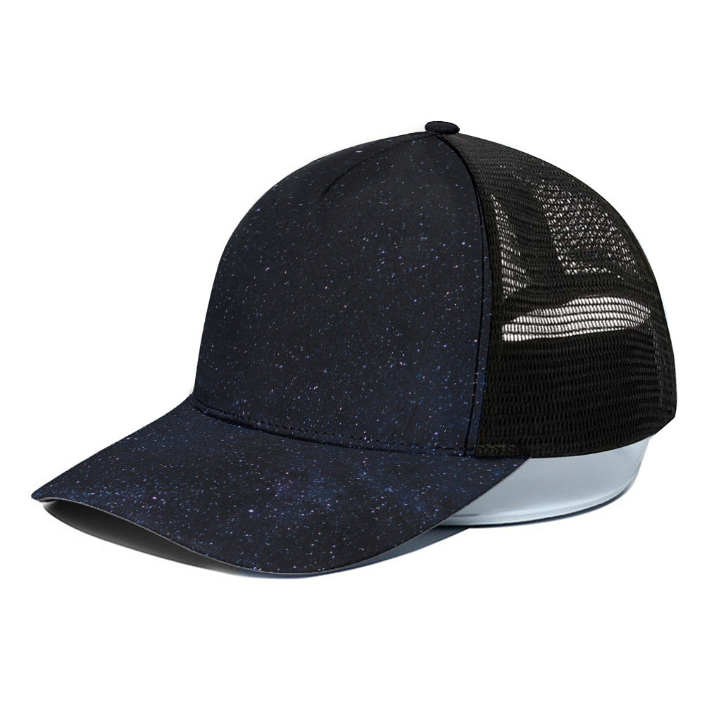 Dark Space Print Black Mesh Trucker Cap