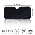 Dark Space Print Car Windshield Sun Shade