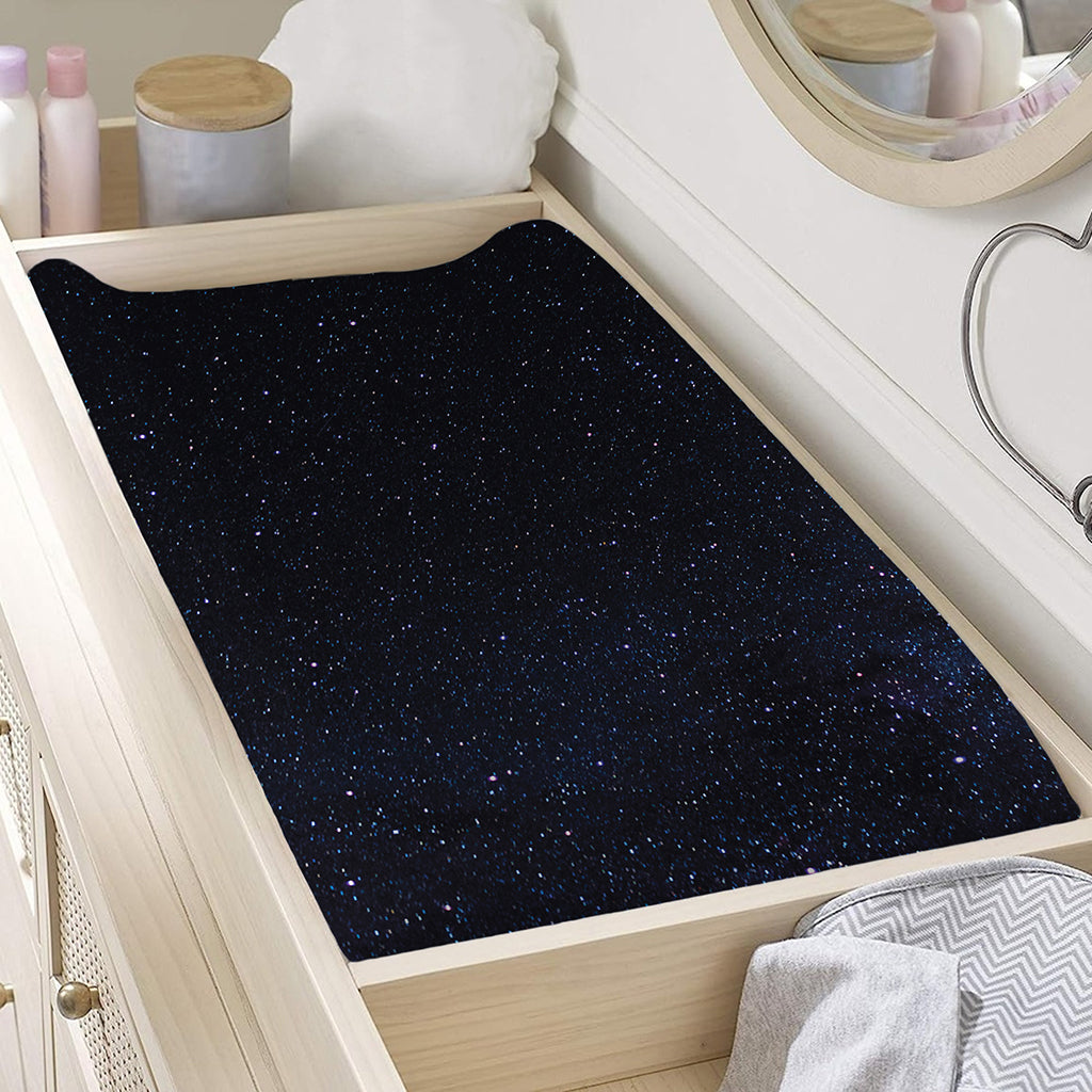 Dark Space Print Changing Pad Cover