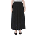 Dark Space Print Chiffon Maxi Skirt