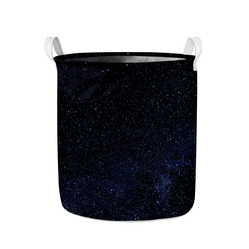 Dark Space Print Collapsible Laundry Basket
