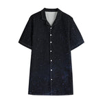 Dark Space Print Cotton Hawaiian Shirt