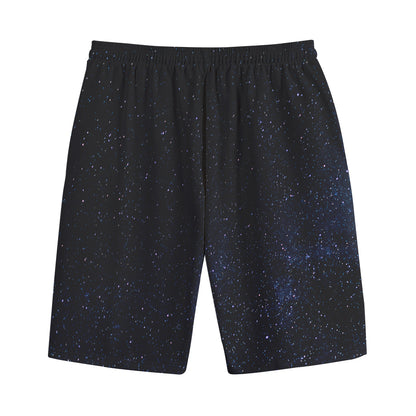 Dark Space Print Cotton Shorts