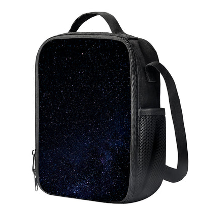 Dark Space Print Crossbody Lunch Bag