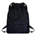 Dark Space Print Drawstring Backpack
