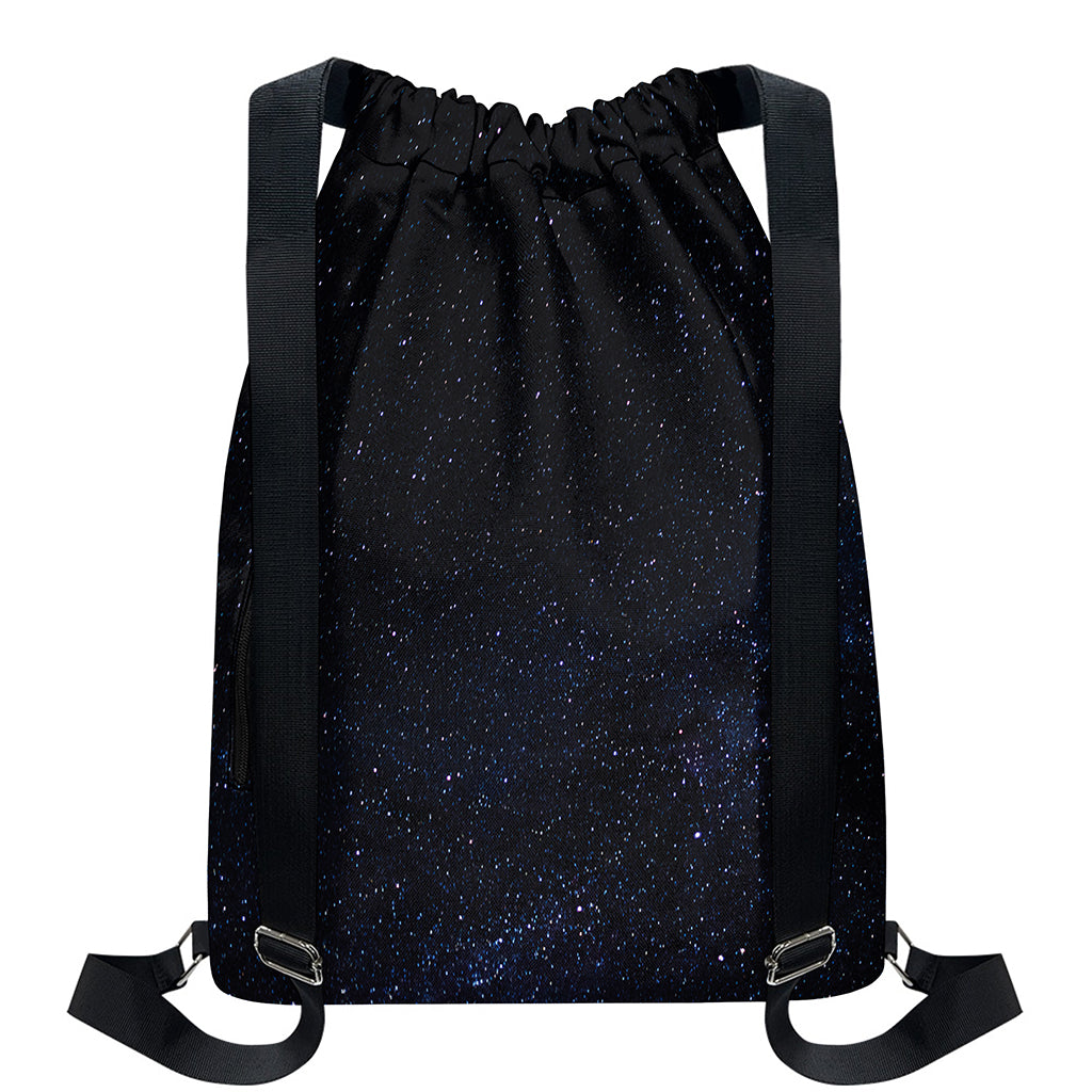 Dark Space Print Drawstring Backpack