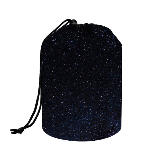 Dark Space Print Drawstring Makeup Bag