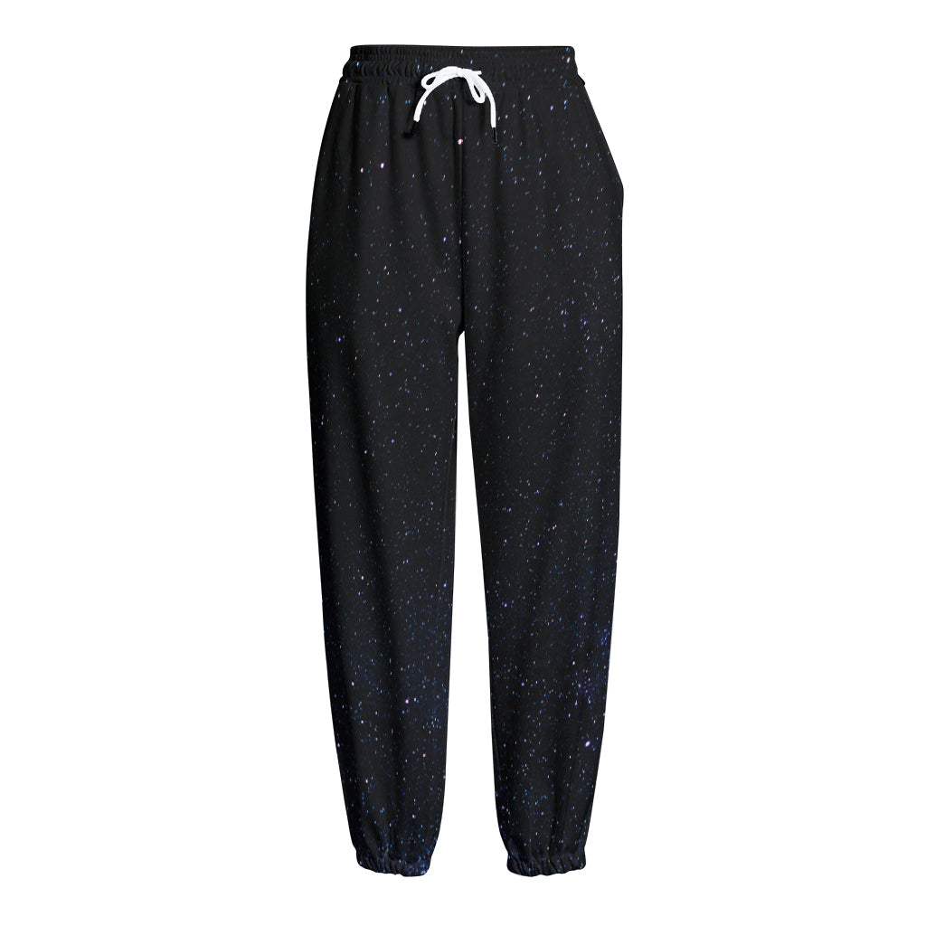 Dark Space Print Fleece Lined Knit Pants