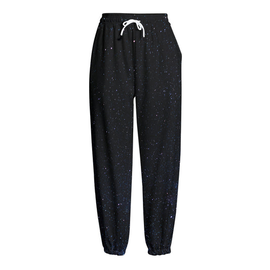Dark Space Print Fleece Lined Knit Pants