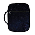 Dark Space Print Front Pocket Bible Bag