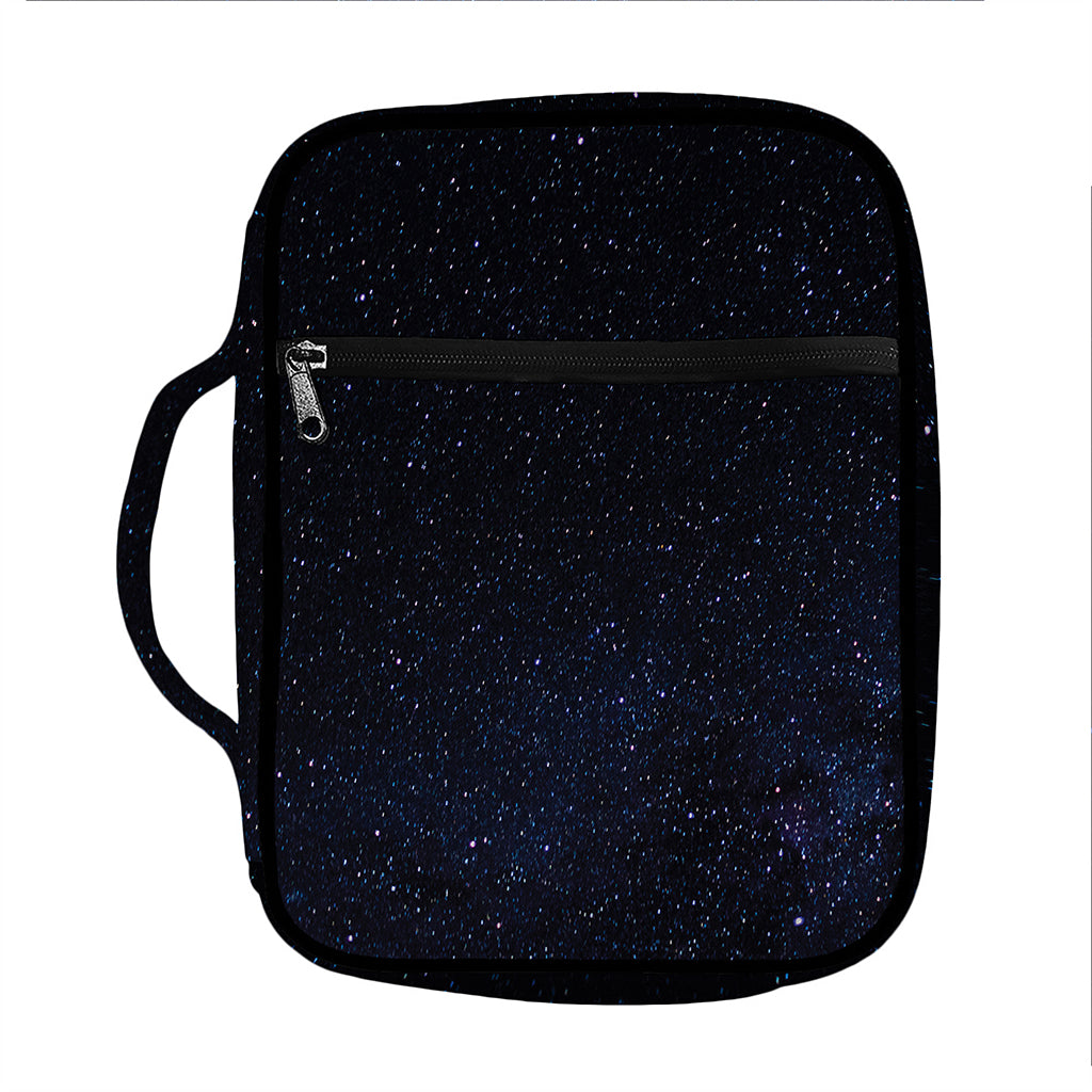 Dark Space Print Front Pocket Bible Bag