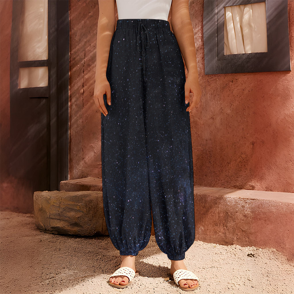 Dark Space Print Harem Pants