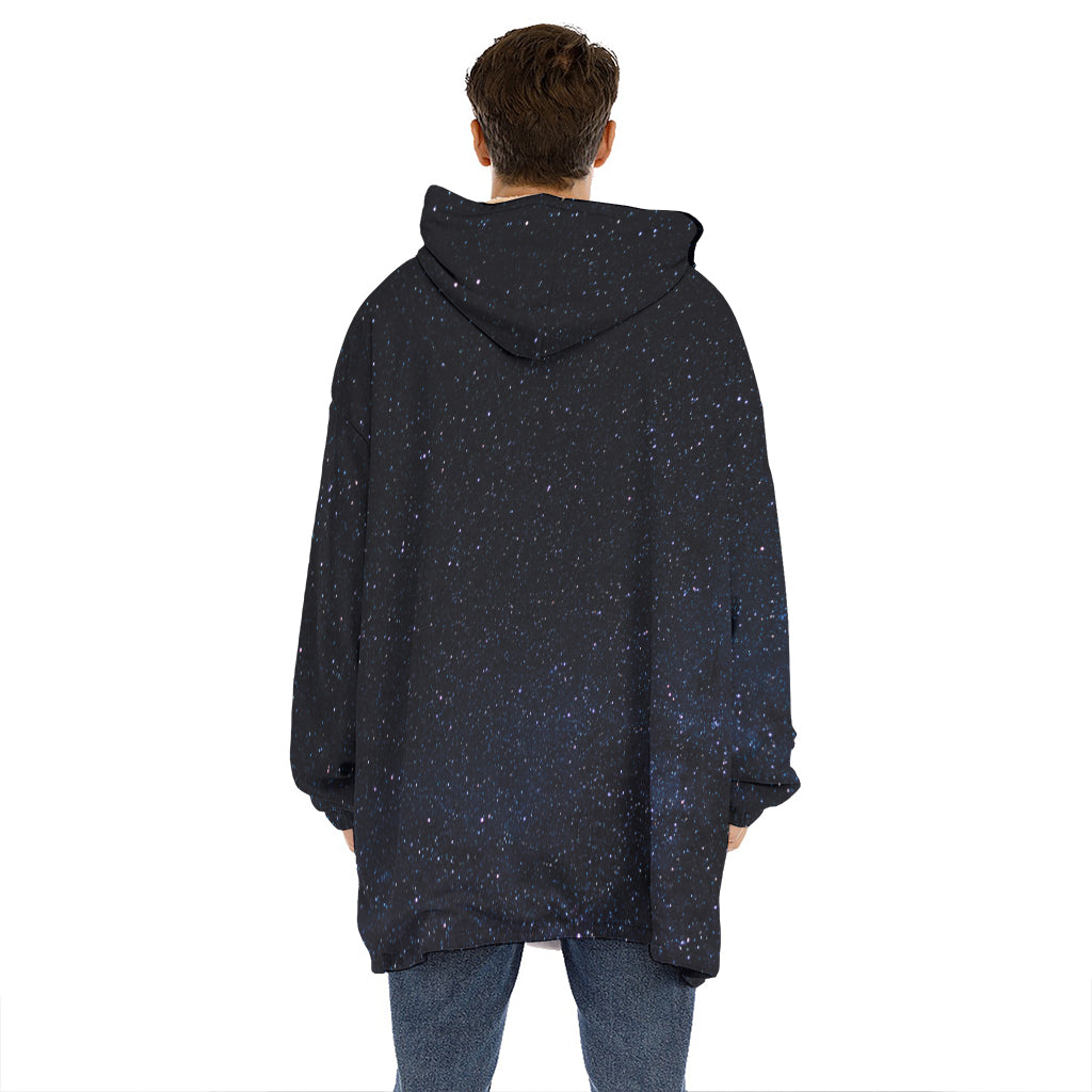 Dark Space Print Hoodie Blanket