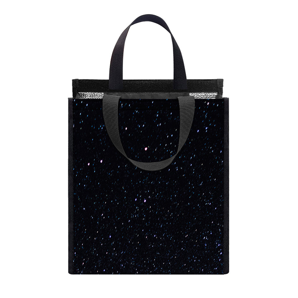 Dark Space Print Insulated Lunch Tote