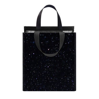 Dark Space Print Insulated Lunch Tote