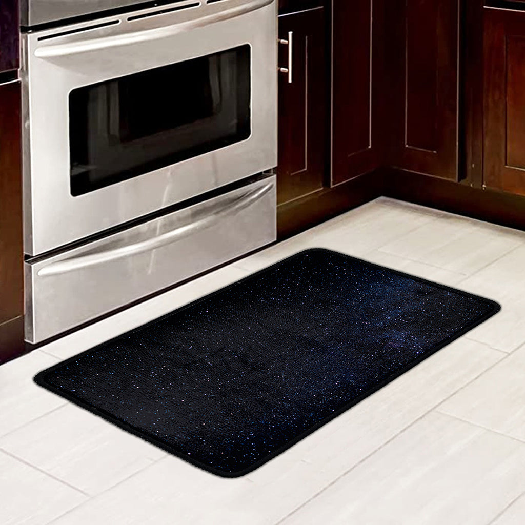 Dark Space Print Kitchen Mat
