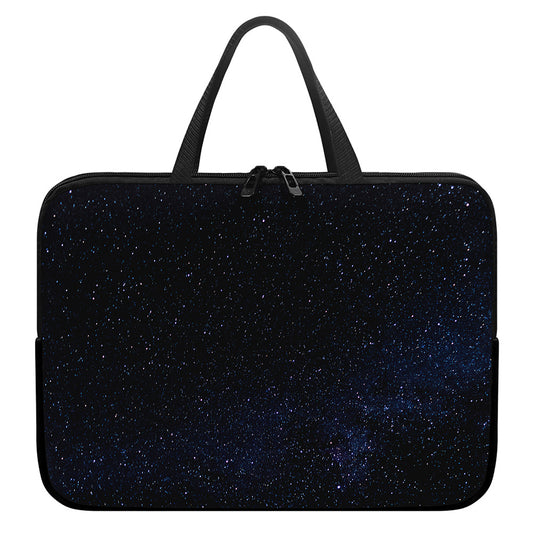 Dark Space Print Laptop Sleeve With Handle