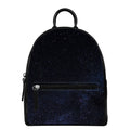 Dark Space Print Leather Backpack