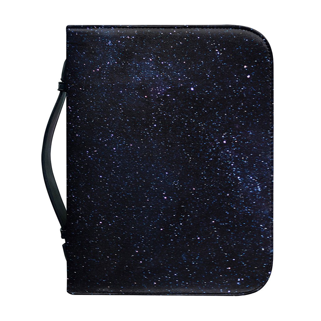 Dark Space Print Leather Bible Cover