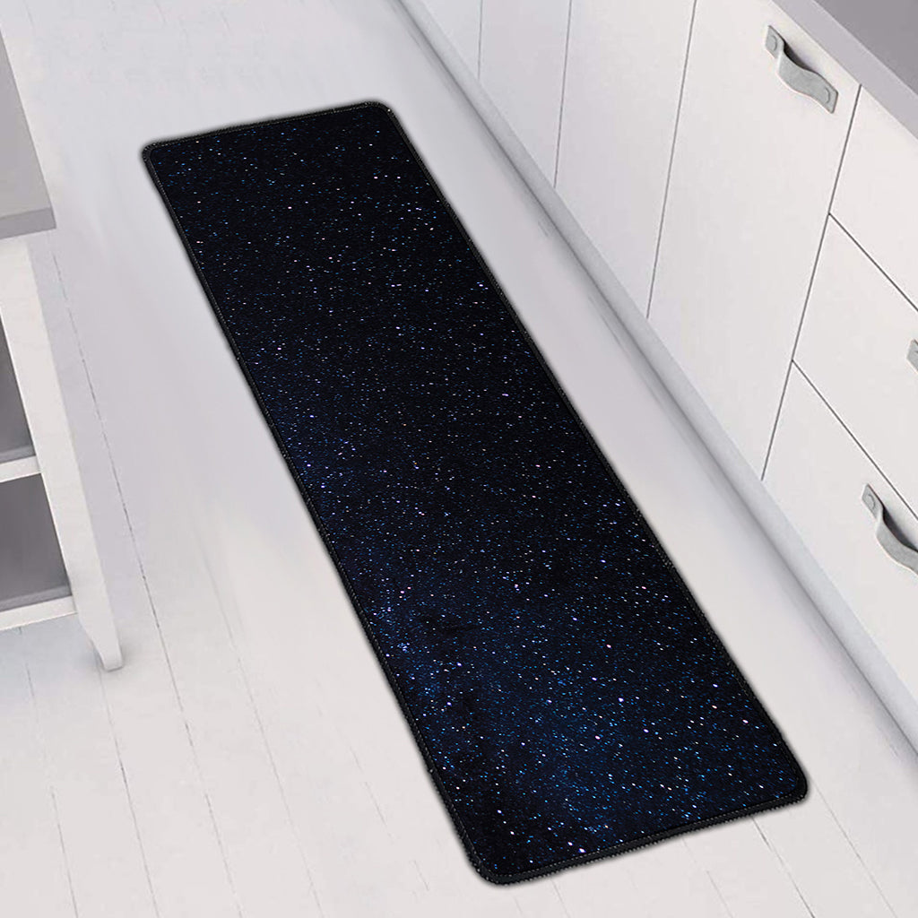 Dark Space Print Long Kitchen Mat