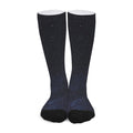 Dark Space Print Long Socks