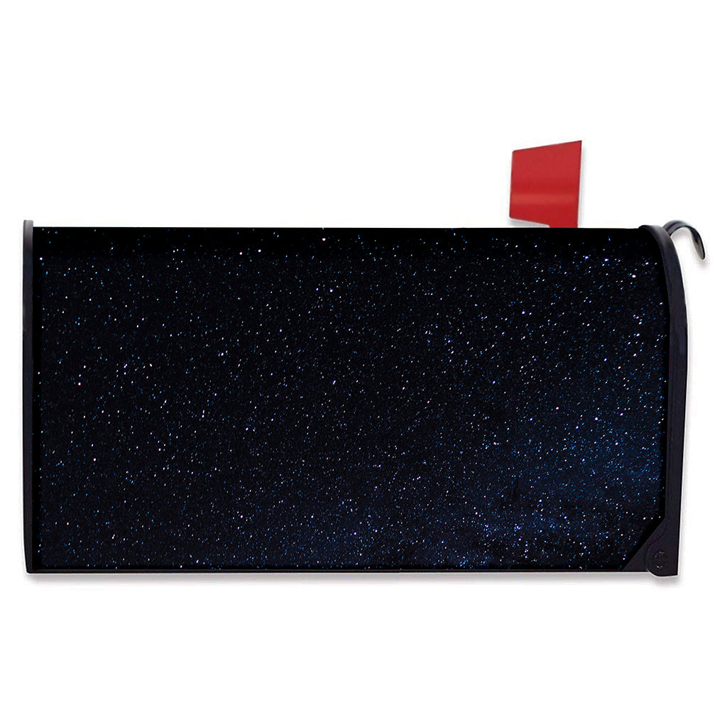 Dark Space Print Mailbox Cover
