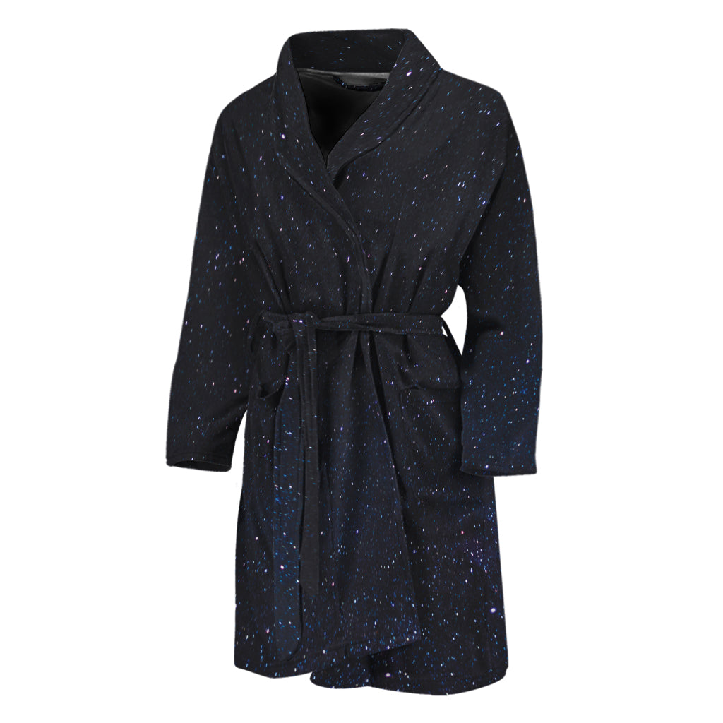 Dark Space Print Men's Bathrobe