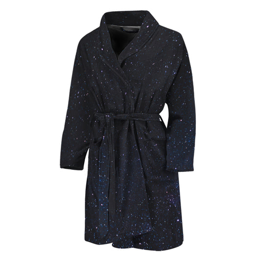 Dark Space Print Men's Bathrobe