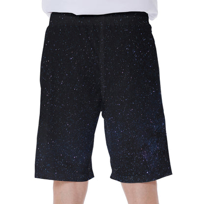 Dark Space Print Men's Beach Shorts