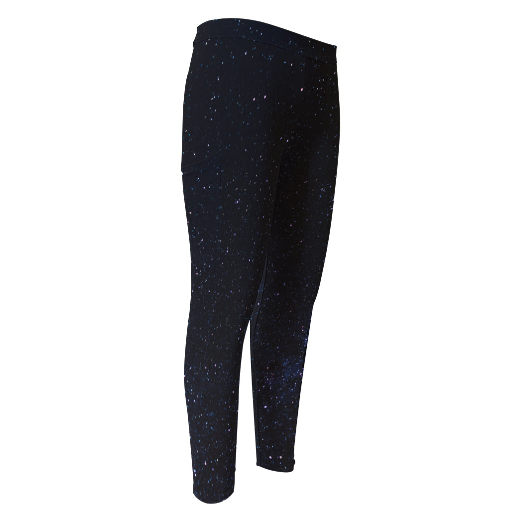 Dark Space Print Men's Compression Pants