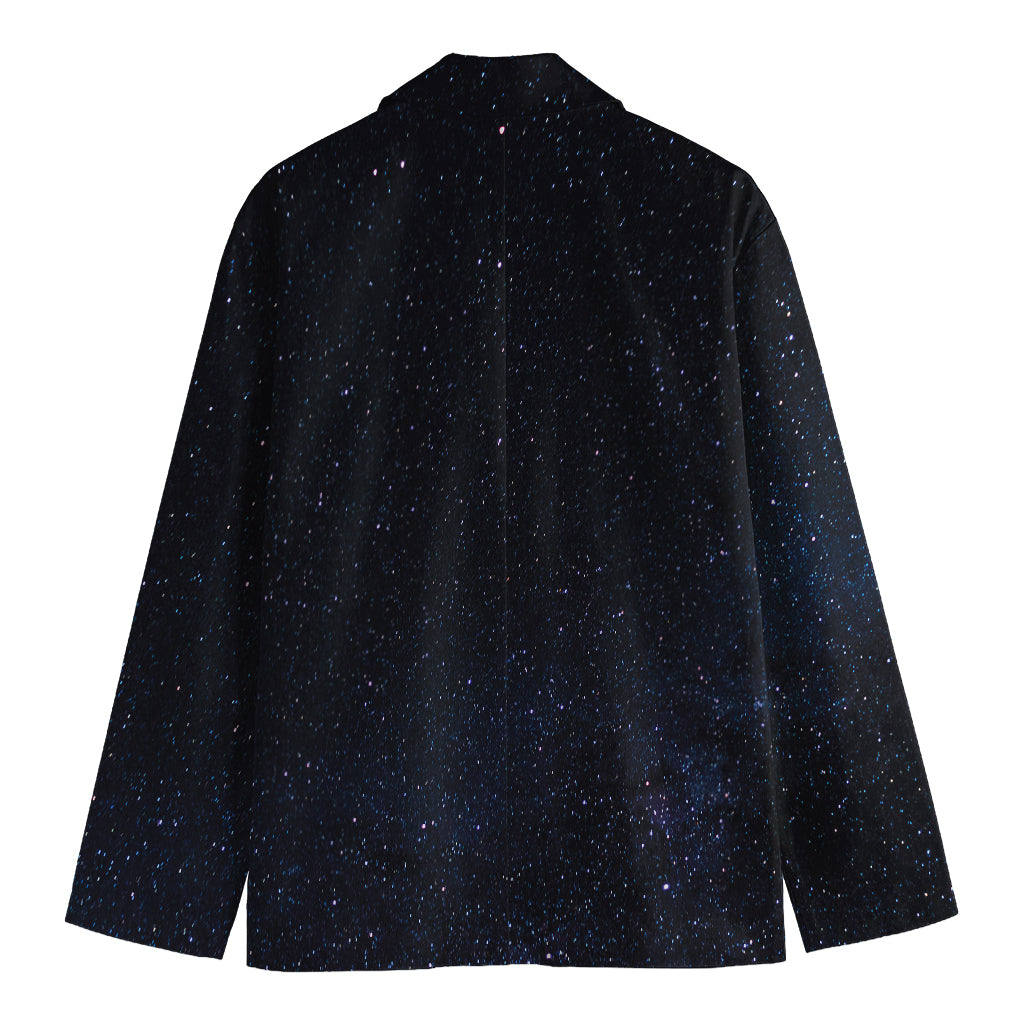 Dark Space Print Men's Cotton Blazer