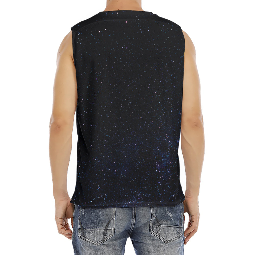 Dark Space Print Men's Fitness Tank Top
